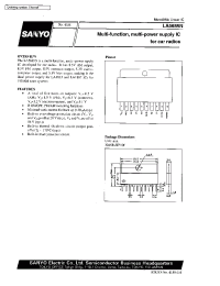 Datasheet LA5685N manufacturer Sanyo