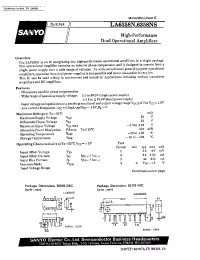 Datasheet LA6358 manufacturer Sanyo