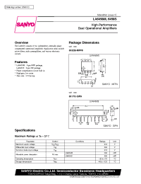 Datasheet LA6458 manufacturer Sanyo