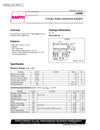 Datasheet LA6520 manufacturer Sanyo