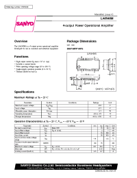 Datasheet LA6540M manufacturer Sanyo