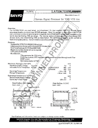 Datasheet LA7331N manufacturer Sanyo