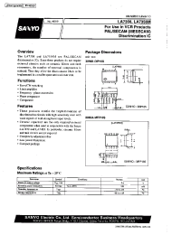 Datasheet LA7356M manufacturer Sanyo