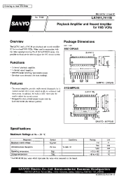 Datasheet LA7411M manufacturer Sanyo
