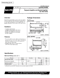 Datasheet LA7416 manufacturer Sanyo