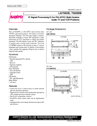 Datasheet LA7565B manufacturer Sanyo