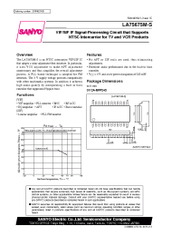 Datasheet LA75675M-S manufacturer Sanyo