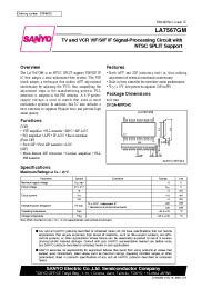 Datasheet LA7567GM manufacturer Sanyo