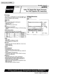 Datasheet LA7672 manufacturer Sanyo