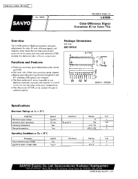 Datasheet LA7698 manufacturer Sanyo