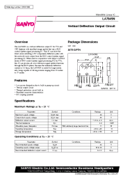 Datasheet LA7845N manufacturer Sanyo