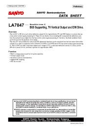 Datasheet LA7847 manufacturer Sanyo
