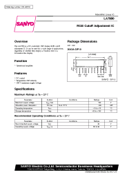 Datasheet LA7890 manufacturer Sanyo
