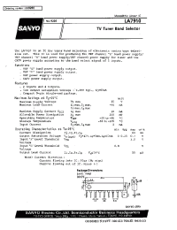 Datasheet LA7910 manufacturer Sanyo