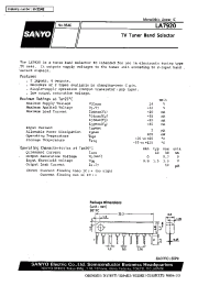 Datasheet LA7920 manufacturer Sanyo