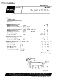 Datasheet LA7954 manufacturer Sanyo