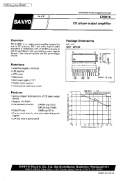 Datasheet LA9215 manufacturer Sanyo