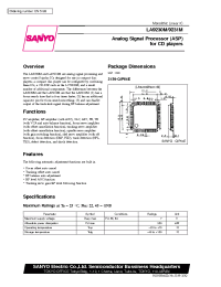 Datasheet LA9231 manufacturer Sanyo