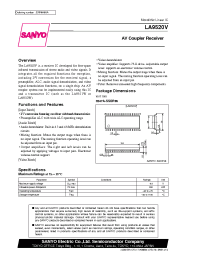 Datasheet LA9520V manufacturer Sanyo