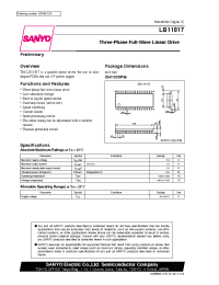 Datasheet LB11817 manufacturer Sanyo