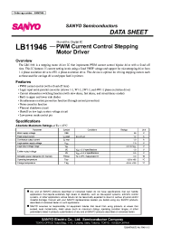Datasheet LB11946 manufacturer Sanyo