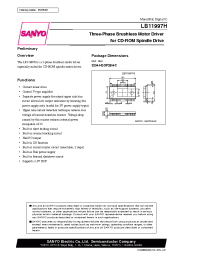 Datasheet LB11997H manufacturer Sanyo