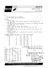 Datasheet LB1410 manufacturer Sanyo