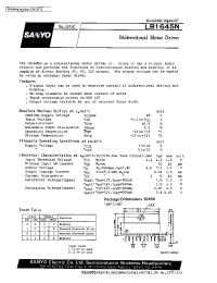 Datasheet LB1645N manufacturer Sanyo