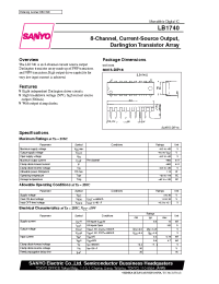 Datasheet LB1740 manufacturer Sanyo