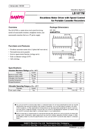 Datasheet LB1877M manufacturer Sanyo