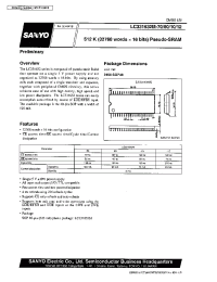 Datasheet LC331632M-10 manufacturer Sanyo