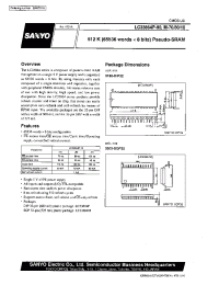 Datasheet LC33864PM-80 manufacturer Sanyo