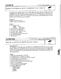 Datasheet LC3516D manufacturer Sanyo