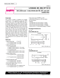 Datasheet LC3564B-10 manufacturer Sanyo