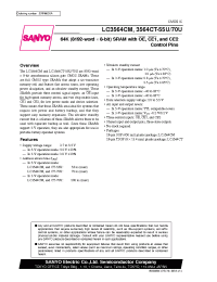 Datasheet LC3564CT manufacturer Sanyo