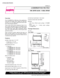Datasheet LC3564RT-15LV manufacturer Sanyo