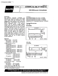 Datasheet LC3564ST-10 manufacturer Sanyo