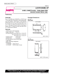 Datasheet LC378100QM manufacturer Sanyo