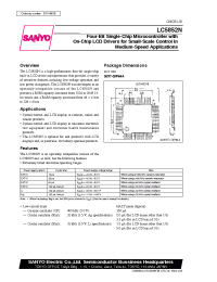 Datasheet LC5852N manufacturer Sanyo