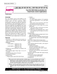 Datasheet LC651152N manufacturer Sanyo