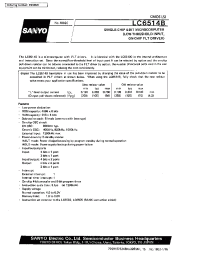 Datasheet LC6514B manufacturer Sanyo