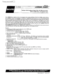 Datasheet LC6568 manufacturer Sanyo