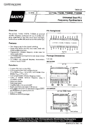 Datasheet LC7152M manufacturer Sanyo