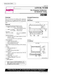 Datasheet LC72136 manufacturer Sanyo