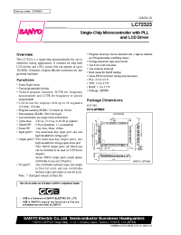 Datasheet LC72323 manufacturer Sanyo