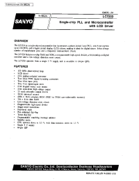 Datasheet LC7233 manufacturer Sanyo