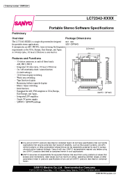 Datasheet LC72342-XXXX manufacturer Sanyo