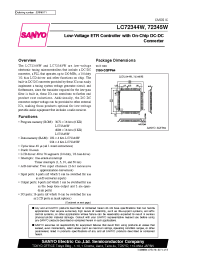Datasheet LC72344W manufacturer Sanyo
