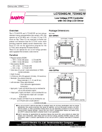 Datasheet LC72349 manufacturer Sanyo