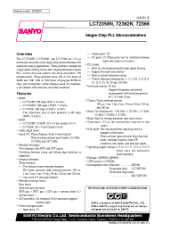 Datasheet LC72366 manufacturer Sanyo